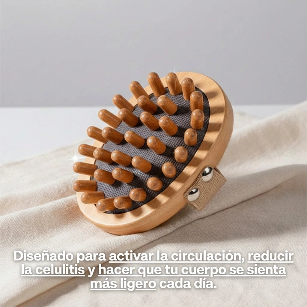Rodillo corporal de madera anticelulitis – Activa la circulación y alisa la piel