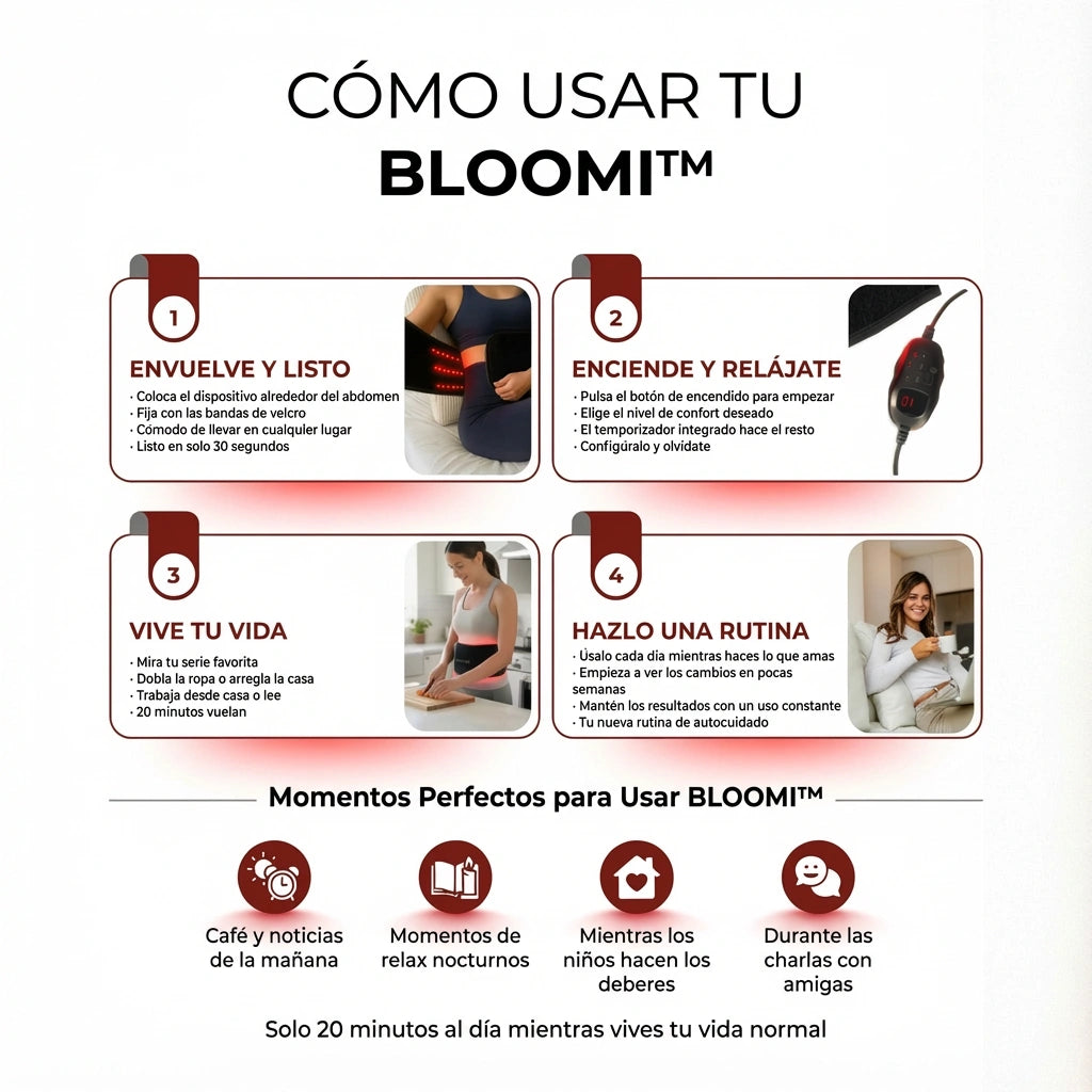 Faja de Luz Roja para Reafirmar el Abdomen y Recuperar la Confianza