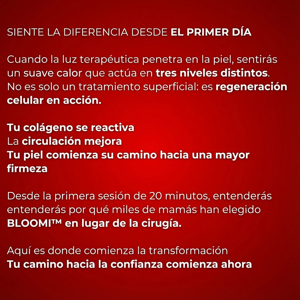 Faja de Luz Roja para Reafirmar el Abdomen y Recuperar la Confianza
