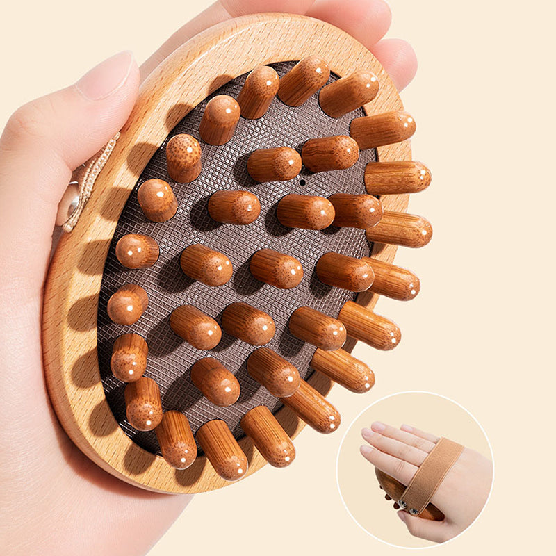 Rodillo corporal de madera anticelulitis – Activa la circulación y alisa la piel